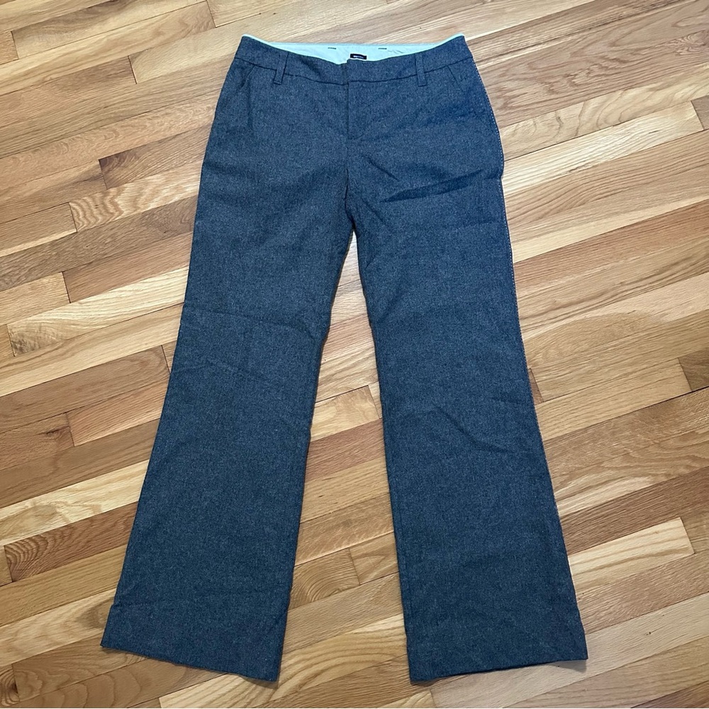 Gap Wide Leg Retro Grey Wool Pants Women’s size 6 Regular Length